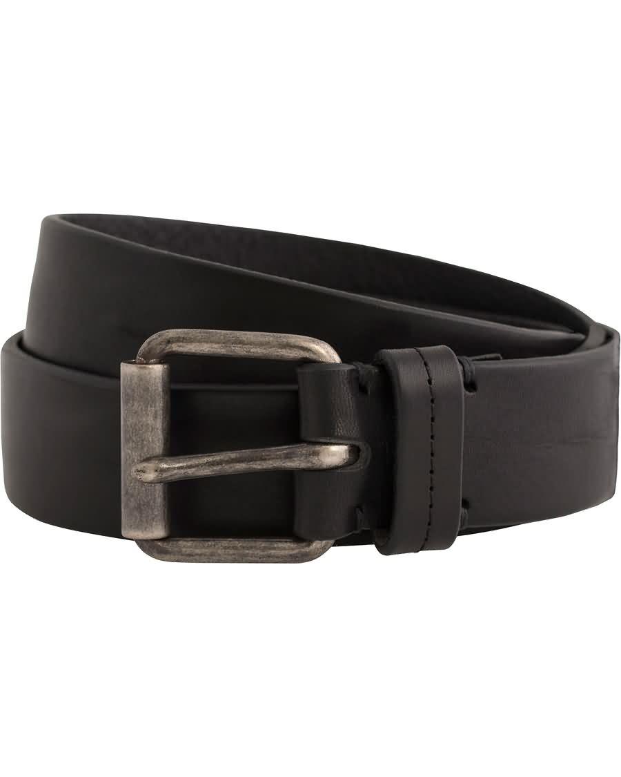 tiger of sweden guido leather belt 3,5 cm black 9gefu